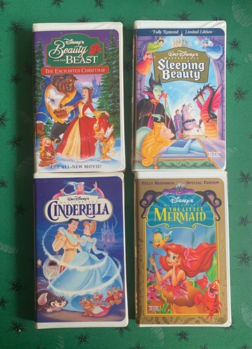 Lot disney princess vhs - 4,