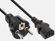 10 cavi VDE SHUKO 220 V (90 - 180 cm) per alimentazione computer PC Stampanti