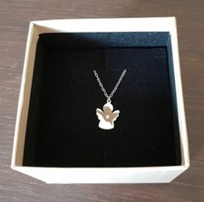 Collana STROILI con Angelo colore Argento e Punto Luce mai usato IDEA REGALO !!!