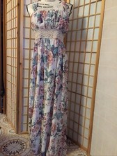 Abito Lungo Fantasia Floreale