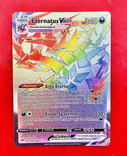 Lotto carte pokemon eternatus - carte,