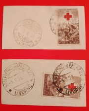1959-GUERRA D'INDIPENDENZA DEL 1859 COPPIA 25 l. SU FOGLIO TIMBRO 5.859 E 7.8.59