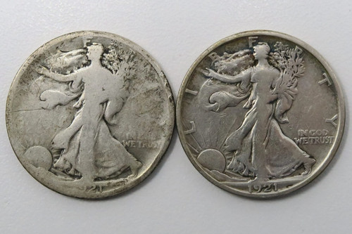 1921 mezzo dollaro - 1921-s,