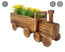 Vaso Legno Forma Treno