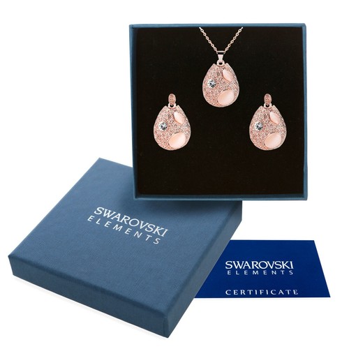 Elegante parure oro swarovski - elegante,