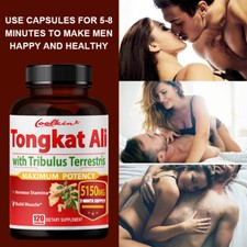 Tongka con Tribulus Terrestris - con erba di capra cornea - potenziatore di testosterone