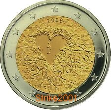 2 EURO COMMEMORATIVO FINLANDIA 2008 60° Diritti Uomo FDC