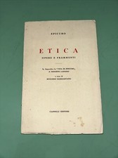 EPICURO - ETICA OPERE E