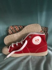 scarpe superga vintage rosse alte 70s