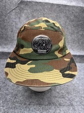 Cappello Slash The Mass Snowboard Torneo Berretto Cinghia Schiena Adulto Verde Mimetico 5 Pannelli