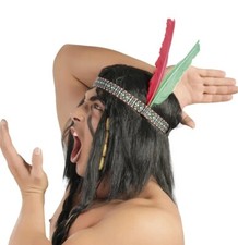 Piume Indiano con Fascia -