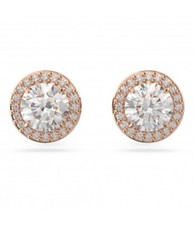 Orecchini a buco Swarovski Constella bianchi oro rosa  5636275