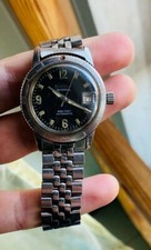 Vintage Bulova Snorkel 60s 666 Devil Diver Automatico quadrante patinato nero