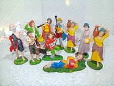 10 PERSONAGGI  PRESEPE VINTAGE CM  12/13