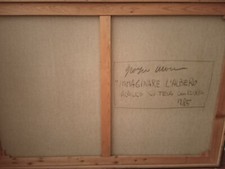 Giorgio moiso quadro dipinto a mano ... Immaginare l'albero... Acrilico su tela