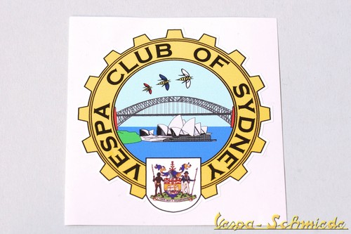 Adesivo decorativo vespa club - adesivo, "vespa