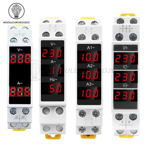 Voltmetro 500v 100a din - ac, 80-500v