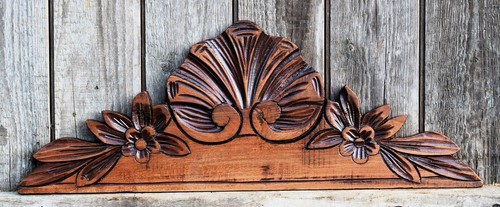 Cimasa legno noce cornice - legno,
