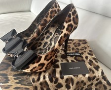 Scarpe Dolce & Gabbana In Cavalino leopardato, tacco 12 cm ,38, Italy
