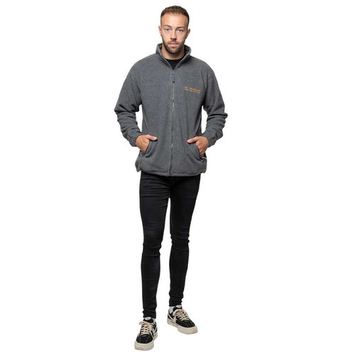 Giacca pile con zip - giacca, logo