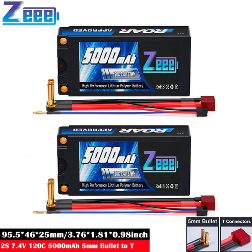 Zeee 2s batteria - 2x, 7.4v