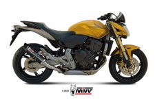 Scarico HONDA HORNET 600 Mivv Gp Inox Nero con Coppa Carbonio H.038.LXBC