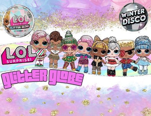 Glitter globe dolls - globe,
