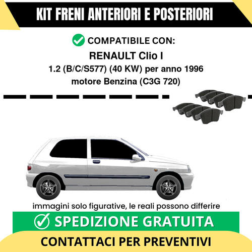 Pastiglie freno ant post - freno,