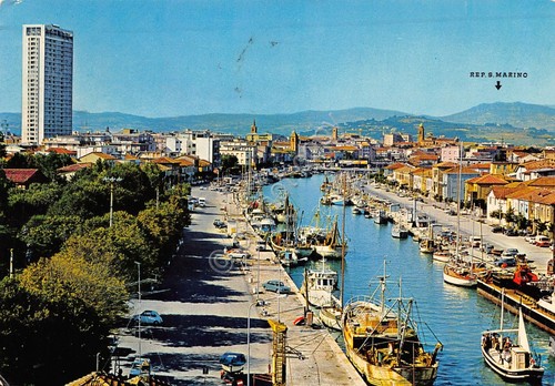 Cartolina rimini porto - cartolina, e