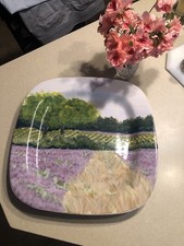 Piatto quadrato in ceramica di