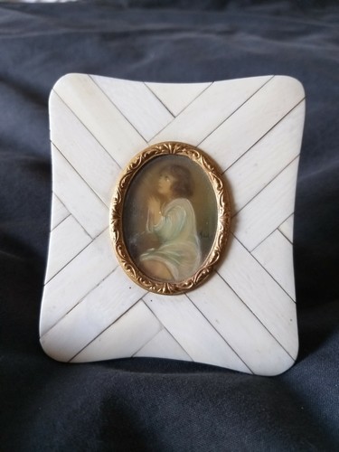Antico dipinto miniatura - dipinto, a