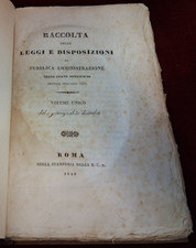 RACCOLTA LEGGI DISPOSIZIONI