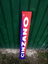 INSEGNA TABELLA PUBBLICITARIA CINZANO PLEXIGLASS MISURE 120X10 CM RIPRODUZIONE