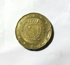 Moneta Rara 0,20 Cent. Malta 2008 con lettera F Numismatica 
