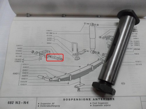 Perno balestra con dado - perno,