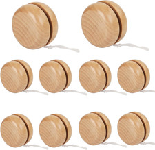 Yoyos in Legno,10Pcs Giocattolo Di Yoyo per Bambini,Yo-Yo per Regali Di Complean