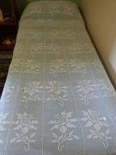 Copriletto singolo lavorazione uncinetto