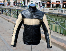 Giubbotto pelle moto vintage Ducati performance vintage taglia S/M
