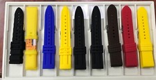 Gruppo 9 Silicone Orologi Bracciali Misura 22mm Vari Colori Buona Qualità Nuovo