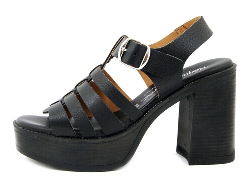 Sandali donna neri - in, vera
