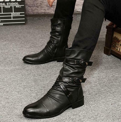 Stivaletti uomo punk zip