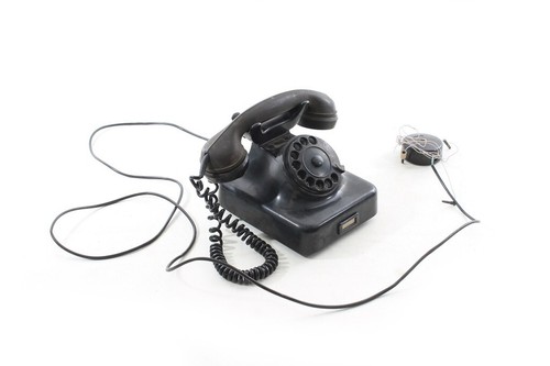 Vecchio telefono bachelite w38 - telefono,