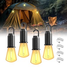 Luci da Campeggio Ricaricabili Solari con 3 Modalità di Illuminazione Impermeabile Tenda Lanterna