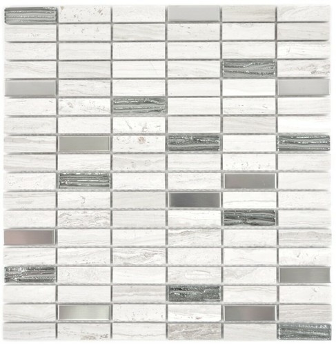 Mosaico mattone acciaio - mosaico,