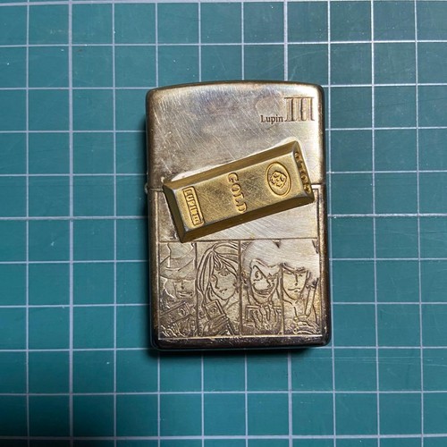 Zippo lupin iii lingotto oro - zippo,