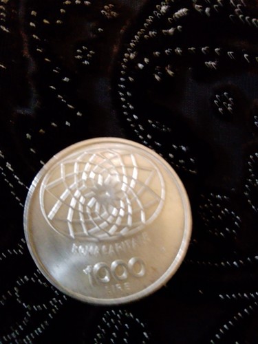 Moneta argento lire mille - moneta,