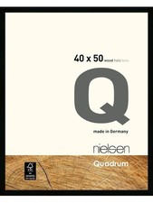 Nielsen Quadrum Cornice portafoto in legno nera 40x50 cm con vetro galleggiante (€45rrp!!) 