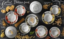 Piatto pasta porcellana