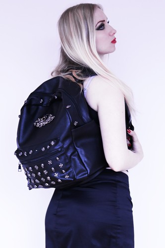 Zaino goth skull head bag - skull,