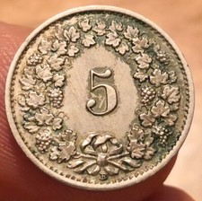 Coin 5 Rappen 1919
